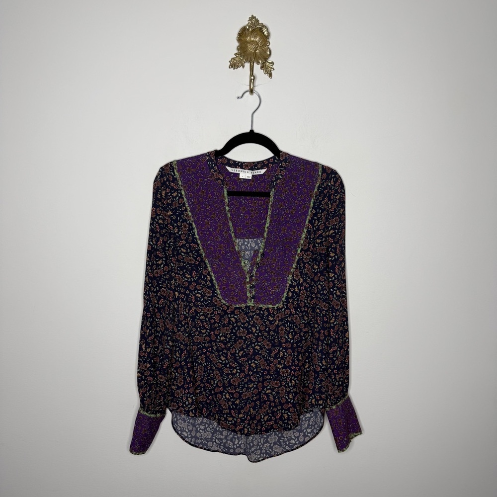 Veronica Beard Betta Floral Blouse 4
